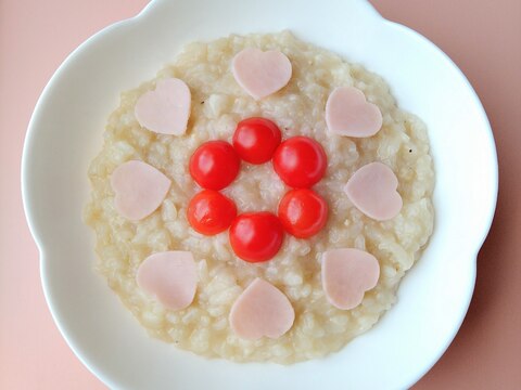 味噌ラーメン風味雑炊(おかゆ)バレンタインVer.